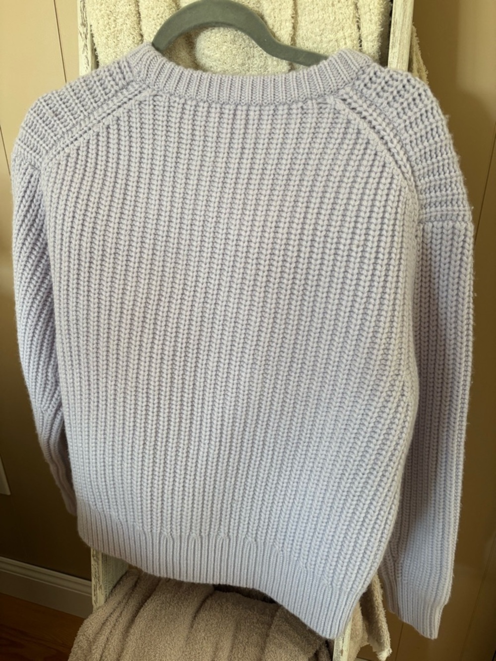 Wilfred Free Clement Blue Ribbed Crewneck Sweater - Picture 2 of 5